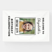 ヴィンテージマイルストン誕生日写真保存画像 横断幕 (横)