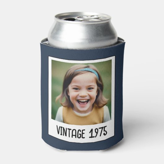 ヴィンテージマイルストン誕生日写真保存画像 缶クーラー (缶正面)