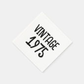 ヴィンテージマイルストーン誕生日の適用領域 スタンダードカクテルナプキン (角)