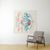 ヴィンテージマウンテンウルフ登山ハイキングアウトドア タペストリー (インサイチュ(横))