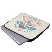 ヴィンテージマウンテンウルフ登山ハイキングアウトドア ラップトップスリーブ (正面下部)