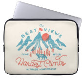 ヴィンテージマウンテンウルフ登山ハイキングアウトドア ラップトップスリーブ (正面)