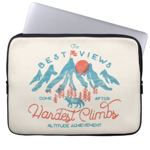 ヴィンテージマウンテンウルフ登山ハイキングアウトドア ラップトップスリーブ