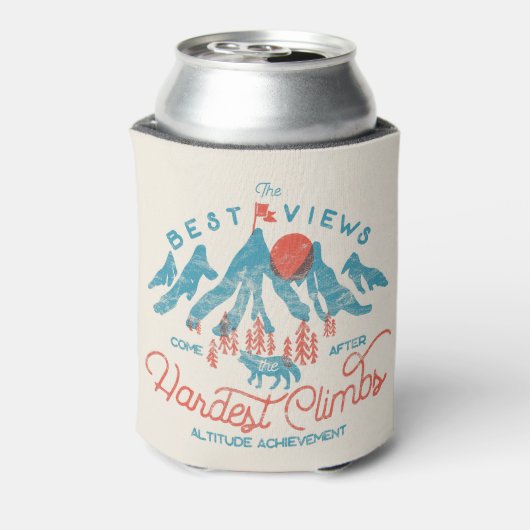 ヴィンテージマウンテンウルフ登山ハイキングアウトドア 缶クーラー (缶裏面)