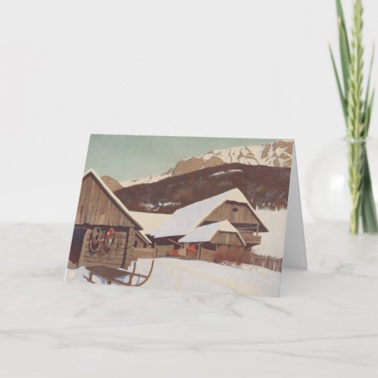 ヴィンテージマウンテンクリスマス，クリスマスカード シーズンカード (正面)
