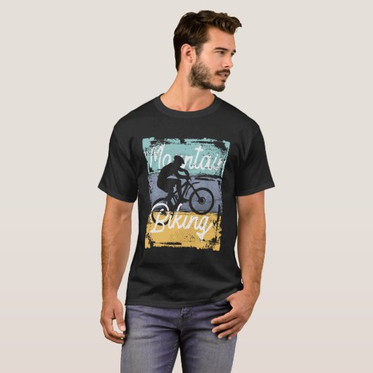 ヴィンテージマウンテンサイクリングエクストリームスポーツ Tシャツ (正面フル)