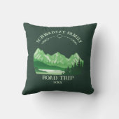 ヴィンテージマウンテンサンセットアウトドアレイクリトリートグリーン クッション (裏面)