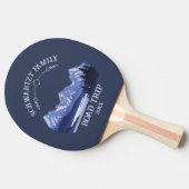ヴィンテージマウンテンサンセットアウトドアレイクリトリートブルー 卓球ラケット (横)