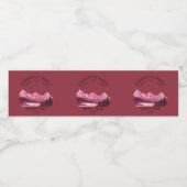 ヴィンテージマウンテンサンセットアウトドアレイクレッド ペットボトルラベル (シングルラベル)