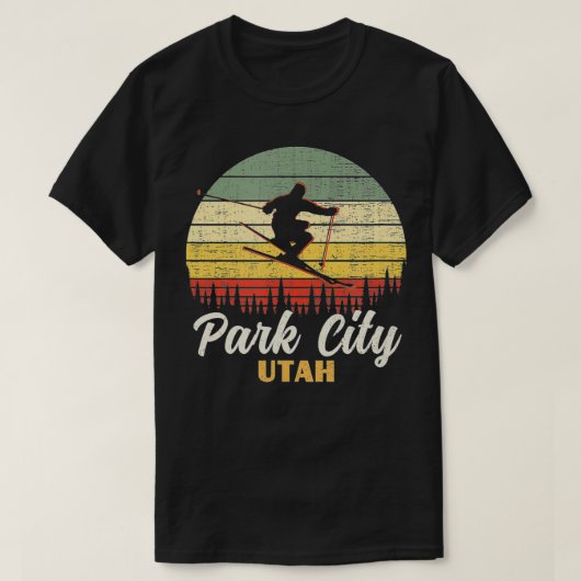 ヴィンテージマウンテンスキーバケーション Tシャツ (デザイン正面)