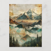 ヴィンテージマウンテンズパインフォレスト自然アドベンチャー ポストカード (正面)