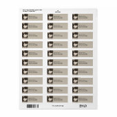 ヴィンテージマウンテンチャーチ差出人住所 ラベル (フルシート)