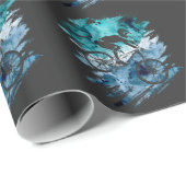 ヴィンテージマウンテンバイク自然ダウンヒルサイクリング ラッピングペーパー (ロールコーナー)