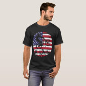 ヴィンテージマウンテンバイクUSA MTBダウンヒルサイクリングプレゼント Tシャツ (正面フル)