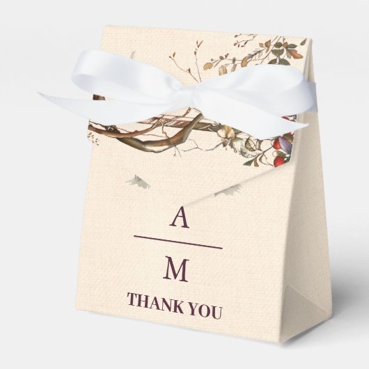 ヴィンテージマウンテンフォレストエバーグリーン結婚ツリー フェイバーボックス (正面サイド)