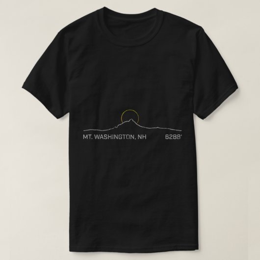 ヴィンテージマウントワシントンNHマウンテン Tシャツ (デザイン正面)