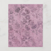 ヴィンテージマウヴフールズゴシック結婚式招待状 チラシ (裏面)