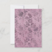 ヴィンテージマウヴフールズ結婚ゴシック 出欠カード (裏面)