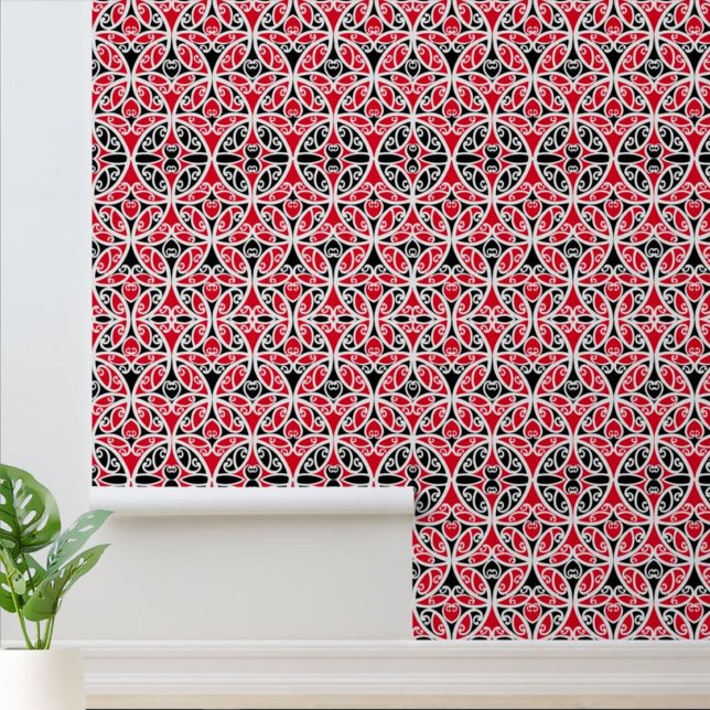 ヴィンテージマオリニュージーランドトライバルアートパターン 壁紙 (クリエイターアップロード済み)