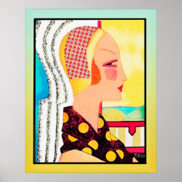 ヴィンテージマガジンカバーレディ(アールデコ) ポスター