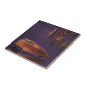 ヴィンテージマガジンカバー未来都市車 タイル (側面)