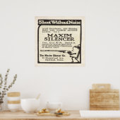 ヴィンテージマキシム・サイレンサーと1920年 ポスター (キッチン)