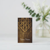 ヴィンテージマクラメルック 名刺 (スタンド正面)