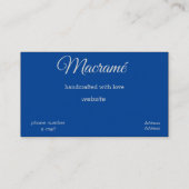 ヴィンテージマクラメルックno3名刺 名刺 (裏面)