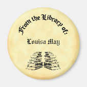 ヴィンテージマグネットの書籍カスタム図書室 マグネット (正面)