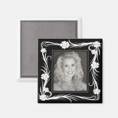 ヴィンテージマグネットヴィンテージフローラ写真の追加 マグネット (正面/裏面)