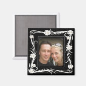 ヴィンテージマグネットヴィンテージフローラ写真の追加 マグネット (正面/裏面)