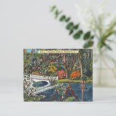 ヴィンテージマグノリアガーデンズチャールストンサウスカロライナ ポストカード (スタンド正面)