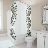 ヴィンテージマグノリアフラワーブラッツシャワーカーテン シャワーカーテン (インサイチュ)