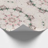 ヴィンテージマグノリアフローラエフェメラパターン ラッピングペーパー (角)