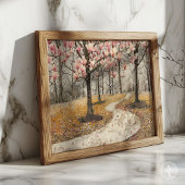 ヴィンテージマグノリアブロッサムズモザイク植物公園 ポスター