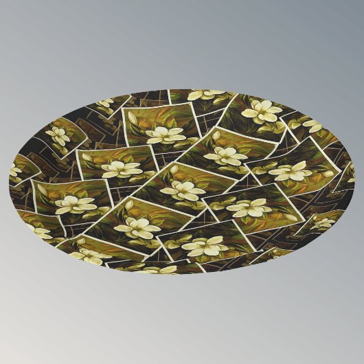 ヴィンテージマグノリアボタニカルフレーム絵を描ズマッシュアップ ペーパープレート