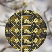 ヴィンテージマグノリアボタニカルフレーム絵を描ズマッシュアップ ペーパープレート