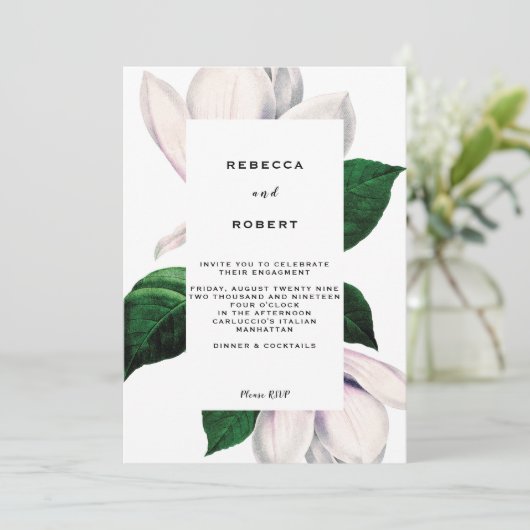 ヴィンテージマグノリア婚約パーティ 招待状 (スタンド正面)