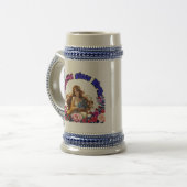 ヴィンテージマグ生まれ美しい ビールジョッキ (正面左)