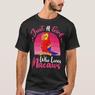 ヴィンテージマコー動物マawsを愛する女の子 tシャツ