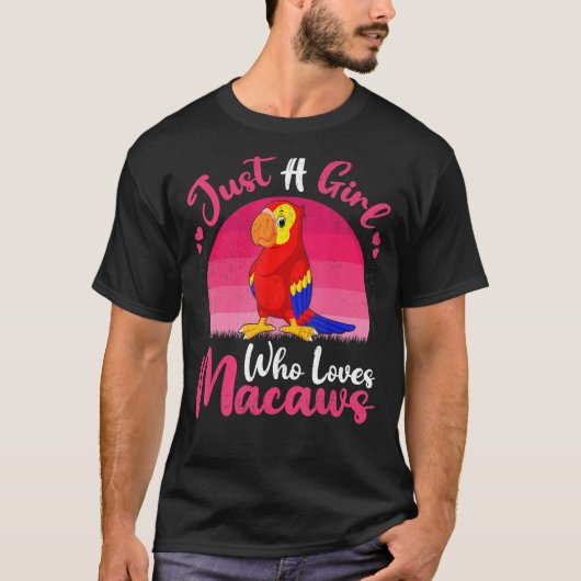 ヴィンテージマコー動物マawsを愛する女の子 tシャツ (正面)