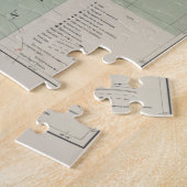 ヴィンテージマサチューツライトハウスの地図(1898) ジグソーパズル (側面)