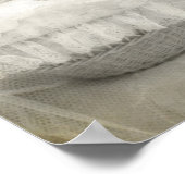 ヴィンテージマザーキスをするベビーインバシネット ポスター (角)