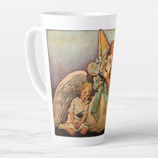 ヴィンテージマザーグースコドラージェシー・ウィルコックス・スミス カフェラテマグ (左アングル)