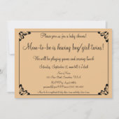 ヴィンテージマザーグースツインズベビーシャワー招待状 招待状 (裏面)