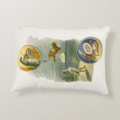 ヴィンテージマザーグース子供部屋ライムヘイディドル アクセントクッション (裏面)