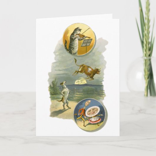 ヴィンテージマザーグース子供部屋ライムヘイディドル カード (正面)