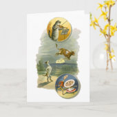 ヴィンテージマザーグース子供部屋ライムヘイディドル カード (黄色い花)