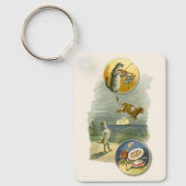 ヴィンテージマザーグース子供部屋ライムヘイディドル キーホルダー (正面)