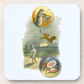 ヴィンテージマザーグース子供部屋ライムヘイディドル コースター (正面)